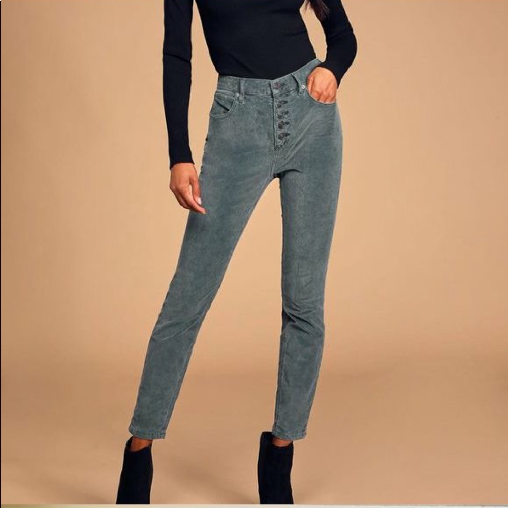 Free People Skinny Jeans in Slate Gray